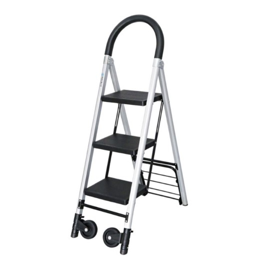 Carrinho de escada para seleção de estoque